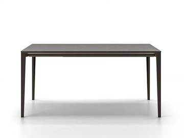 FEBE - Rectangular steel and wood dining table by Santalucia Mobili - view 2
